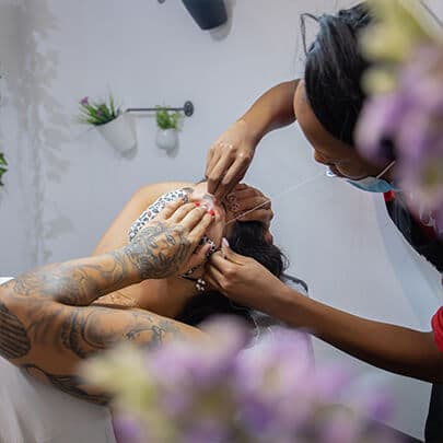 a amiga esteticista